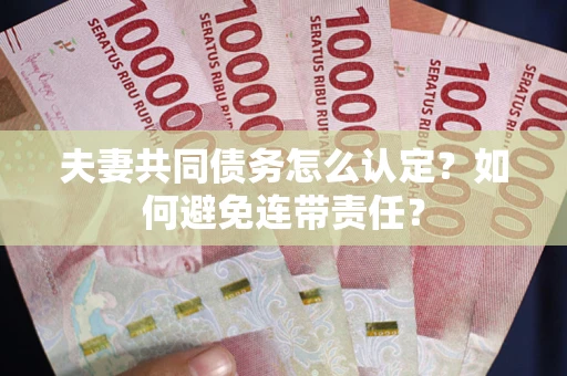 北京夫妻共同债务怎么认定？如何避免连带责任？