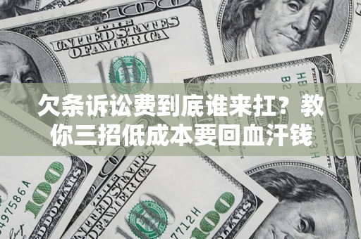 北京欠条诉讼费到底谁来扛？教你三招低成本要回血汗钱